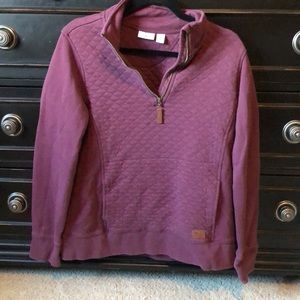 Ll bean quilted quarter zipper sweater